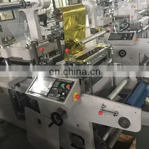 UTM420 Automatic Flatbed Pet Laser Label Die Cutting Machine, Flat Bed Hot Stamping Sticker Punching Press Cutter thumbnail-2