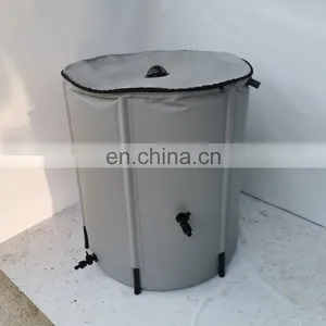 Garden PVC Tarpaulin Foldable Collapsible Rain Barrel For Water Collection thumbnail-5
