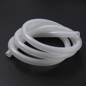 Medical High Pressure Resistant Woven Platinum Cured Reinforced Braided Tubing Silicone Hoses thumbnail-4
