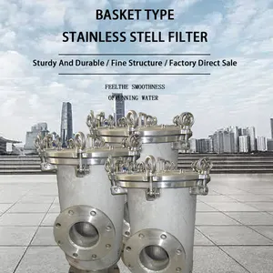 Stainless Steel Liquid Paper Pulp Magnetic Strainer Filter With Flange thumbnail-3