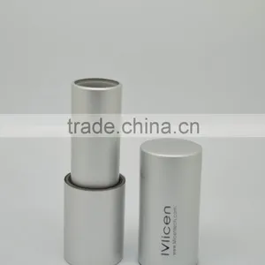 Shiny Silver Round Magnet Lipstick Tubes thumbnail-1
