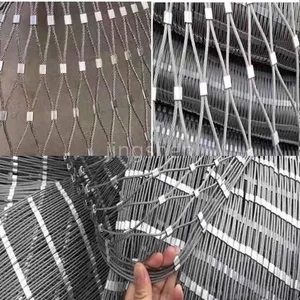 Steel Wire Rope Safety Net, 2.5mm Wire Diameter, Anti-theft, Stainless Steel Woven Rope Netting Suitable for Gardens and Houses thumbnail-2