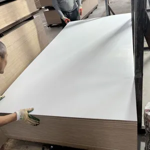 18mm Warm White Melamine Faced Eucalyptus Core Plywood, Furniture Grade thumbnail-1