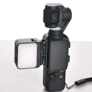 Mini Pocket LED Light With Cold Shoe and Support Bracket Kit Photographic Lighting for DSLR Camera, Gopro DJI Action Camera thumbnail-3