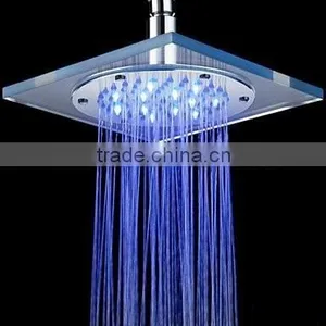 Glass Rainfall LED Square Shower Head With Shower Head thumbnail-2