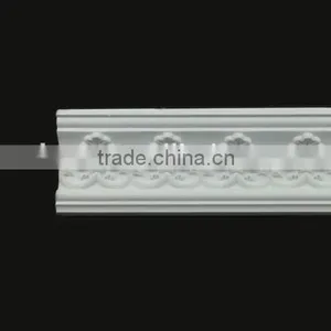 European- Style Architectural Decorative PU Carving Cornice Mouldings thumbnail-3