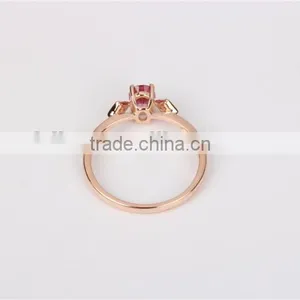 Factory Wholesale 18k Fancy Gold Gemstone Engagement Jewelry Ring Design Samples thumbnail-4