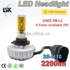 OEM High Power Waterproof Fanless All in One Design 3S H10 Led Headlight for Motorcycle thumbnail-1