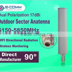 5.8Ghz 5150-5850MHz Outdoor High Gain 17dBi Broadband Directional Sector Dual Polarization Transmitting Antenna 90 Degree Covera thumbnail-1