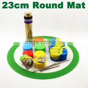 23 Diameter Silicone Bho Oil Mats Fda Slick Dab Jar Pads Silicone Rubber Pad for Dab Wax Concentrate Mats Silicon thumbnail-1