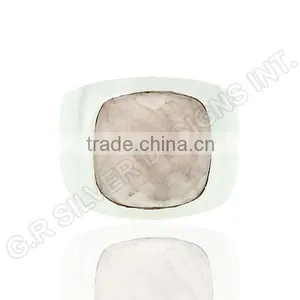 Wholesale Rings Jewelry,rose Quartz Gemstone Rings Jewelry,sterling 925 Silver Rings Jewellery thumbnail-2