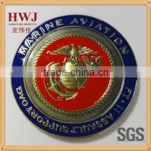 3D Custom Logo Anti-brass Plating Metal Challenge Coin thumbnail-1