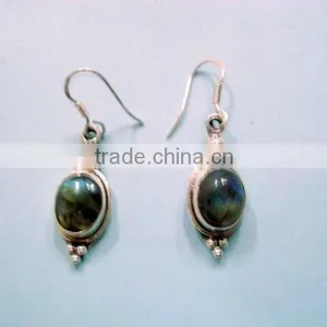 925 Sterling Silver Gemstone Earrings thumbnail-1
