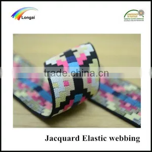 Custom Polyester Jacquard Elastic Webbing Band Tape thumbnail-1