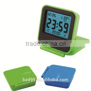 Fancy Colorful Advertising Desk Mini Low Light Alarm Clock With Thermometer Alarm Snooze /Electronic Items Manufacturer thumbnail-4