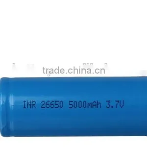 Li-ion 26650 5000mAh Rechargeable Lithium Battery 3.7v thumbnail-1