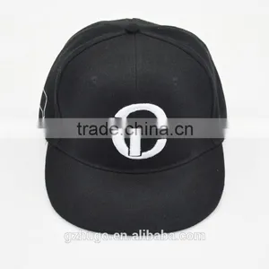 OEM Customized Top Design Cool Fashion Good Quailty Embroidered Unisex Adjustable Fitted Hip-Hop Bboy Flat Brim Snapback Cap thumbnail-3