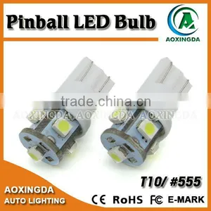 T10 #555 Wedge 6.3V Pinball Led Bulb no Ghosting thumbnail-1