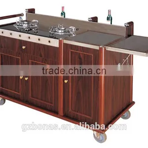 Royal Abalone Wooden Trolley Cart thumbnail-3
