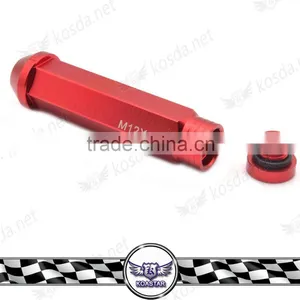 Wholesale New Design Car Wheel Nuts ,M12 X1.5MM & M12 X1.25MM Long Red Wheel Nut thumbnail-2