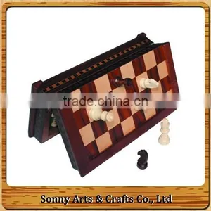 Popular Foldable Style Travelling Magnetic Chess Set thumbnail-1