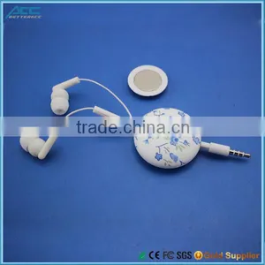 Retractable Custom Color Earphone and Super Sound Retractable Earphones thumbnail-2