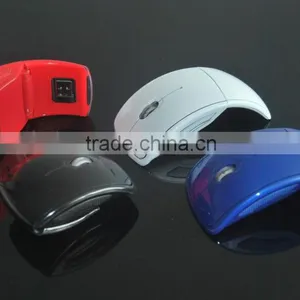 2015 Factory Whole Sale 2.4Ghz Wireless Arc Mouse With Customized LOGO and Free Sample and Free Artword thumbnail-1