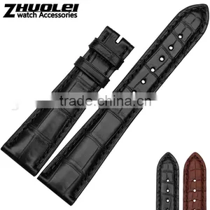 Hotsale 18|19|20|21|22mm Genuine Cowhide Handmade Leather Bracelet Without Buckle thumbnail-1