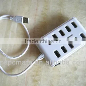 RIXES 10 Ports High Performance USB 2.0 HUB Plug and Play thumbnail-1