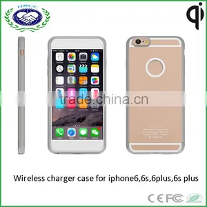 Transparent Ultrathin Silicon Wireless Charger Case Wireless Receiver Case for Iphone6 6s Quality Choice thumbnail-1