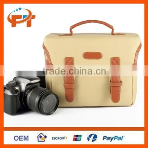 PU Leather Canvas Digital SLR Camera Bag For Nikon thumbnail-6