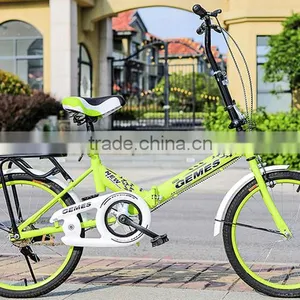 20 Inch High Quality Aluminum Alloy Folding Bike / Single Speed Folded Bicycle thumbnail-1