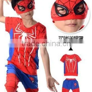 The 2015 Boys in the Summer Wear Suits New Children Children Cartoon Short Sleeved Spider Man Two Piece thumbnail-4