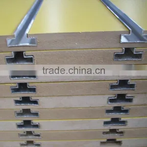 Cheap Price High Quality PVC Raw MDF Slatwall Board thumbnail-2