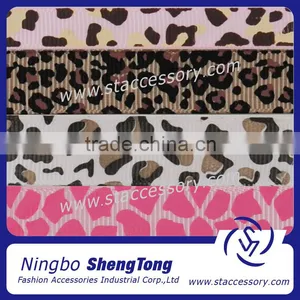 Leopard Printer Grosgrain Ribbons for Decotation thumbnail-1