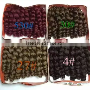 2X Bounce Twist Crochet Wand Curl Braid Hair Extensions Afro Kinky Synthetic Braiding Hair Jumbo Crochet Twist Box Braids Hair thumbnail-1