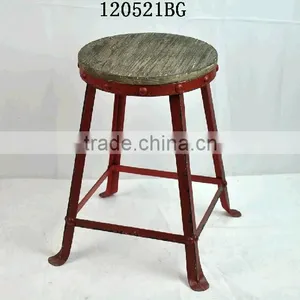 Decorative Vintage Industrial Style Metal Bar Stools thumbnail-1