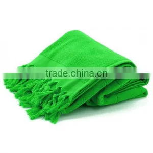 Green Plain Hamman Towel or Fouta or Kikoi.kikoy Towel. 100cm*180cm thumbnail-1