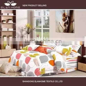 100% Cotton 128*68 New Design Pigment Printing Bed Cover Set thumbnail-1