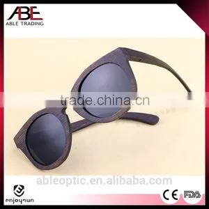 2016 Classic LOW MOQ High-end UV400 Mirror Lens Custom Design Bamboo Wooden Polarized Sunglasses Metal Combination Supplier's Choice thumbnail-1