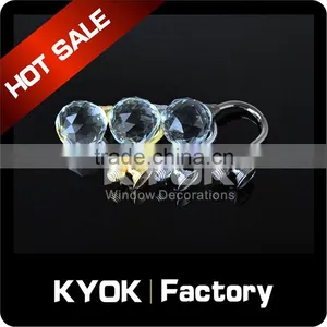 KYOK Crystal Cutain Wall Hooks ,elegrant Window Decoratitive Curtain Hook,curtain Hooks Wholesale thumbnail-3