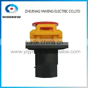 Ignition Momentary Press Push Button Switch YCZ4-A Emergency Stop 7 Pin IP55 Protective Cover On Off Red Green Sign Brass Feet thumbnail-6