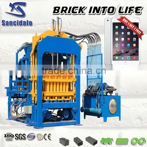 QT4-15B Hydraulic PLC Control Full Automatic Concrete Burning-free Hollow Brick Making Machine thumbnail-1