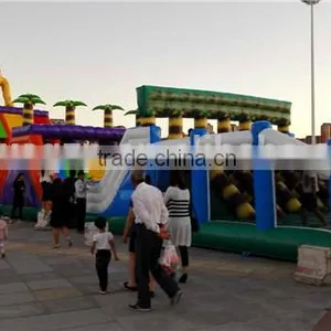 60m Long Giant Inflatable Obstacle Course for Adults, Outdoor Inflatable Obstacle thumbnail-1