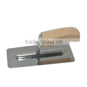 Stainless Steel Plastering Trowel With Natural Wooden Handle Venetian Trowel thumbnail-3