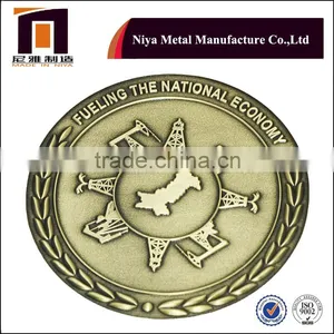 Antique Brass Commemorative Coins,Pakistan Army Gold Plated Souvenir Coins thumbnail-1