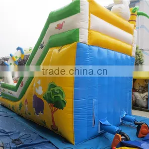 Lanqu PVC Inflatable Jungle Slide for Kids With CE thumbnail-2