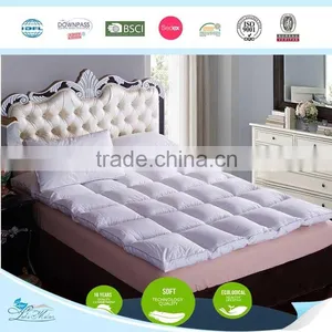 Pure Cotton Fabric White Goose Down Mattress Topper thumbnail-1