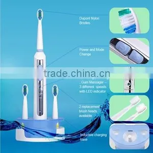 OEM/ODM Support Rechargeable Sonic Electric Rubber Bristle Toothbrush With UV Sanitzer thumbnail-5