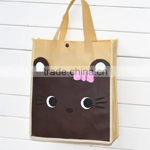 Full Printing Non Woven Bag Student Handle Lovely Bag for Shopping thumbnail-5